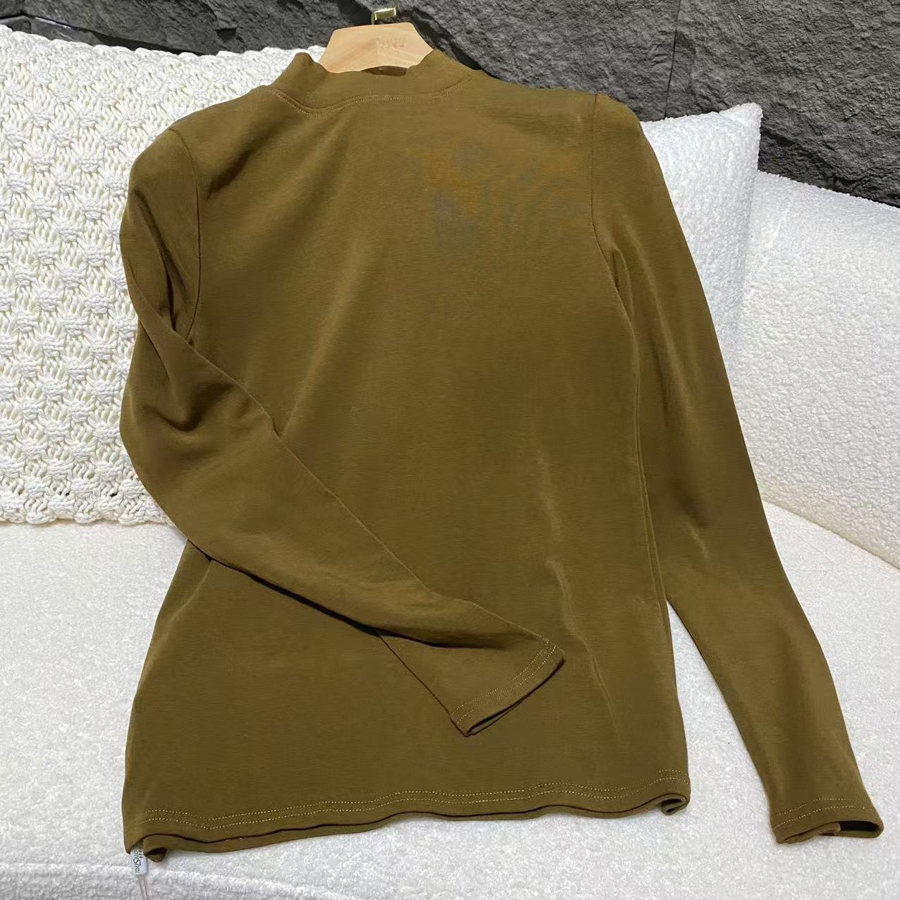 吉米赛欧【立领打底衫】 1Q2259002 线衫百搭时尚长袖秋冬简约ins