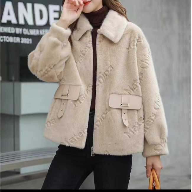 吉米赛欧【进口时尚毛外套】  9P2455609  韩版女秋冬时尚百搭气质