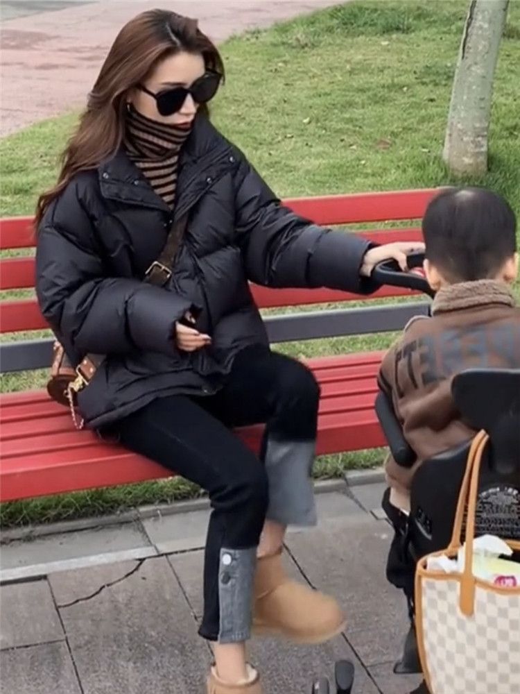 时尚羽绒棉服羽绒棉服女冬短款2023年外套韩版羽绒棉服宽松羽绒