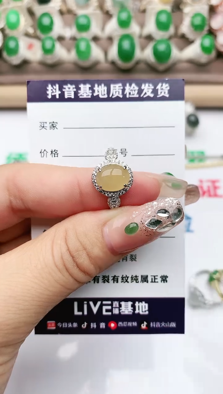 【闪购商品】翡翠珠宝奇石银S925镶嵌1