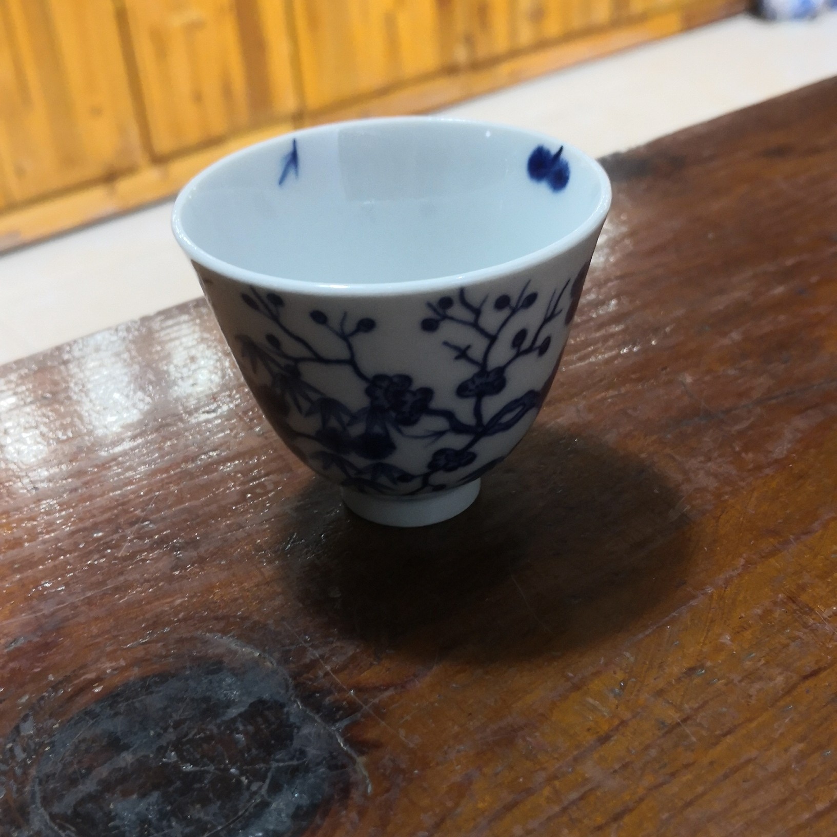 茶杯青花瓷陶瓷主人杯