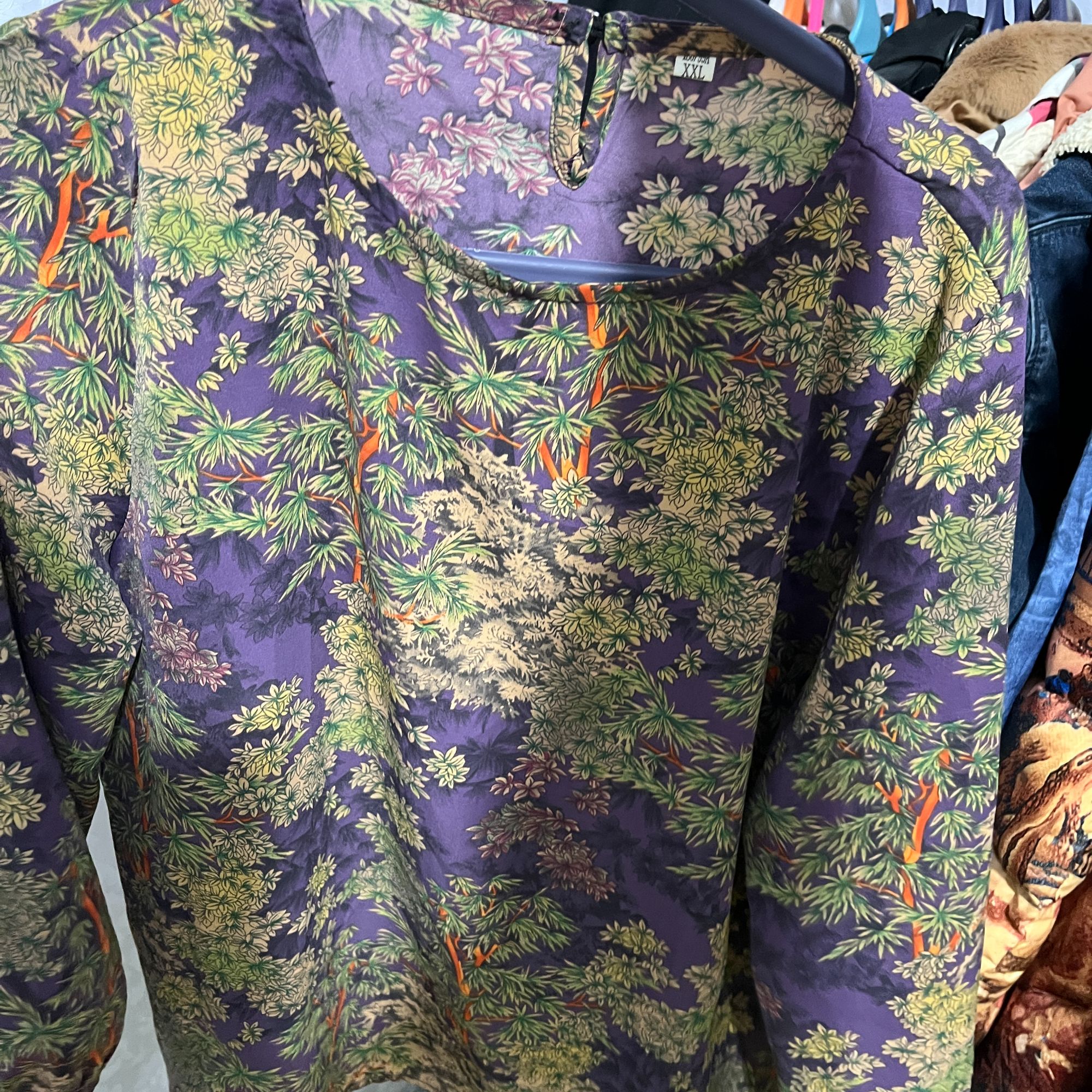 慵懒风秋冬百搭连帽宽松加厚长袖长款设计感秋季加绒印花