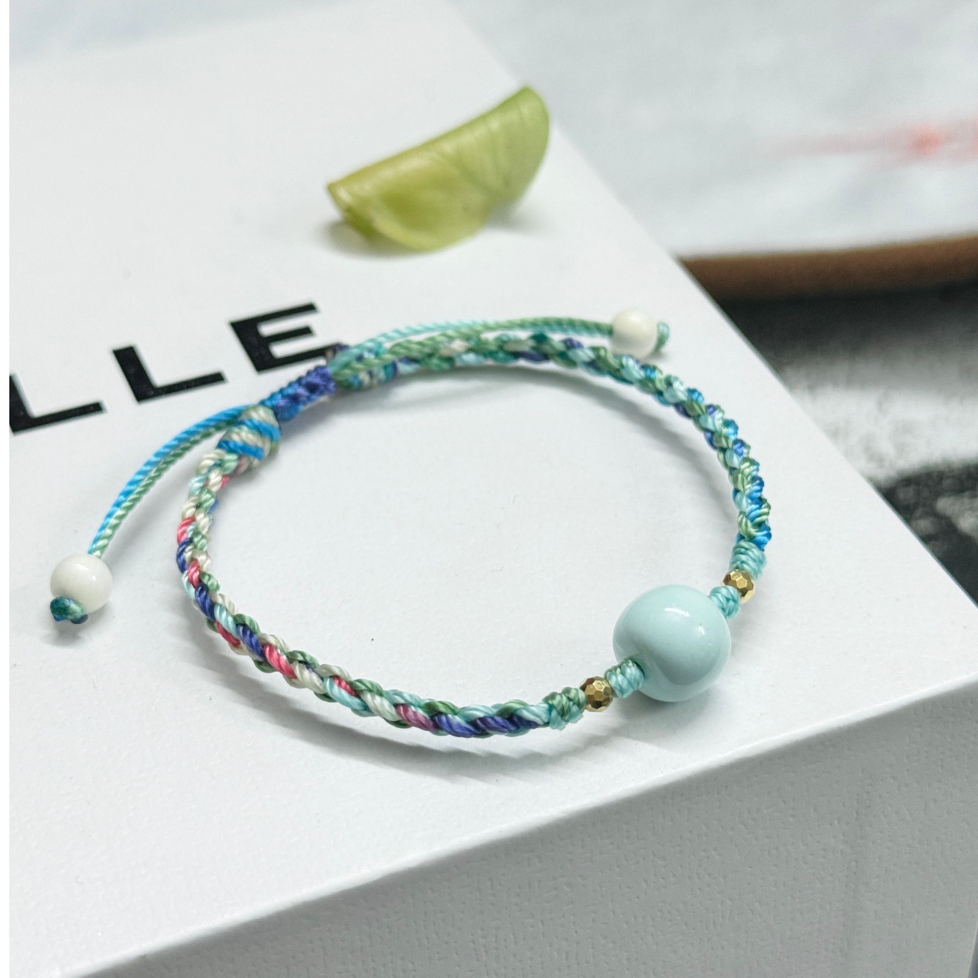 扎西森格18K绿松手绳（拉萨直发9mm+多样发）绿松石原矿DU241123016