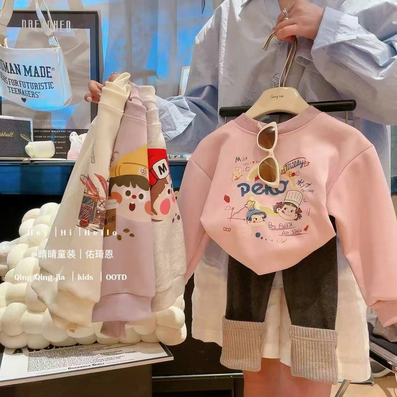 【儿童卫衣特价】2024新款儿童印花卫衣长袖外出套头洋气百搭款