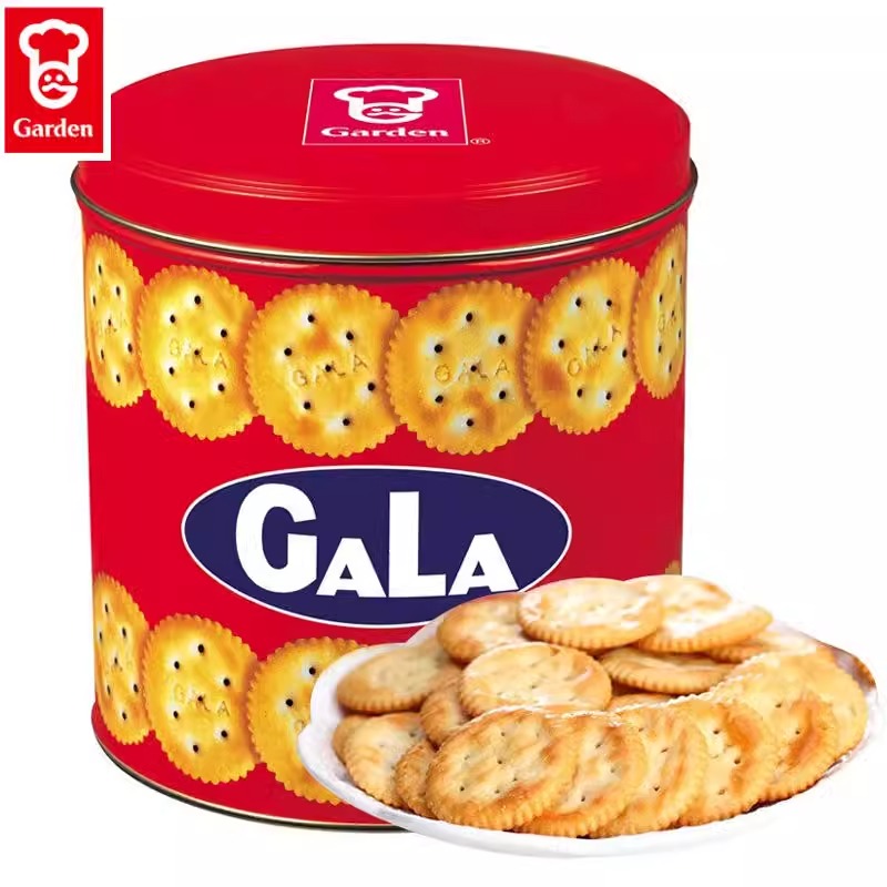 嘉顿加拿饼干礼盒400g罐装小圆饼饼干零食礼盒保质期到11月8号