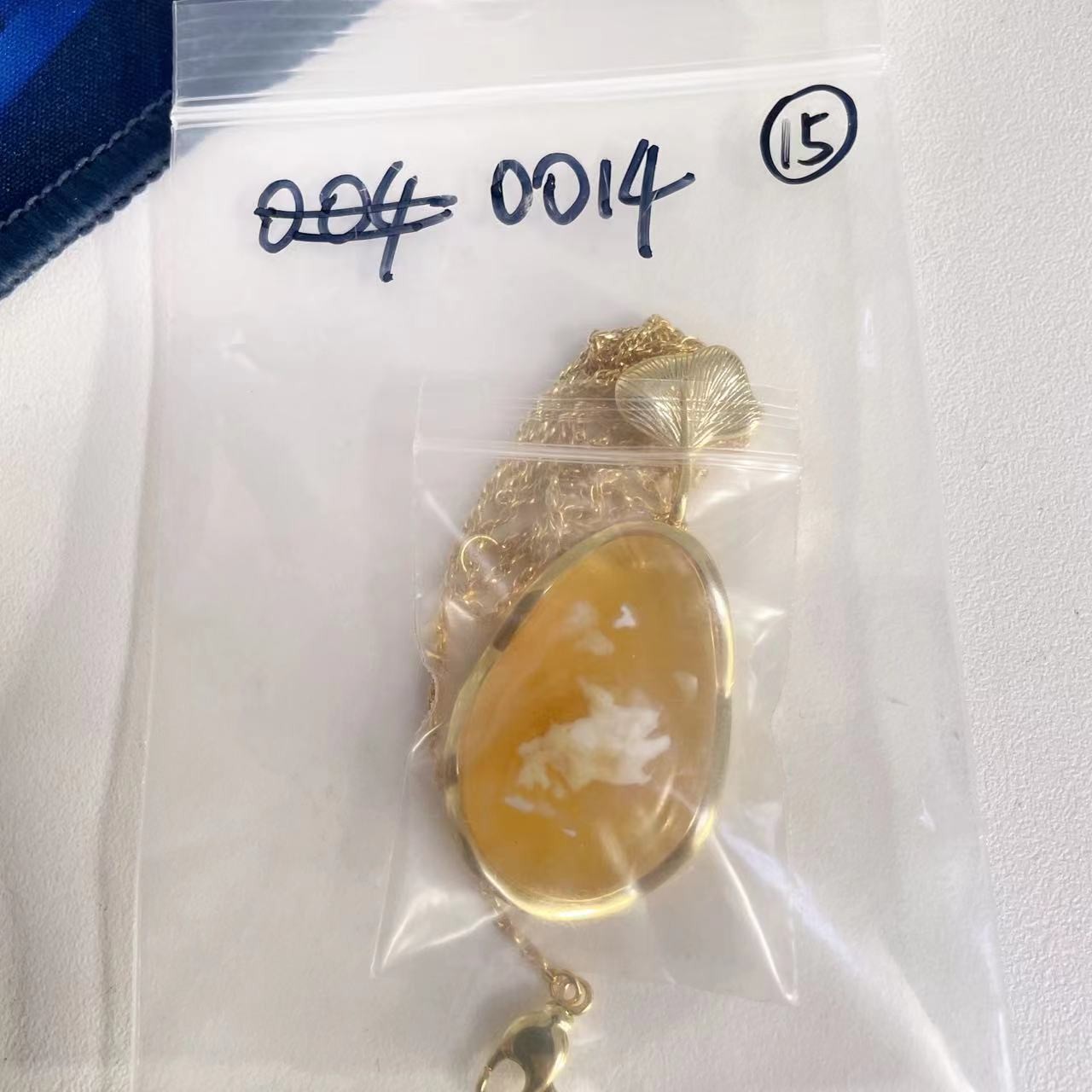合金项链 12月15号邱姐的黄蜡烛项链0014