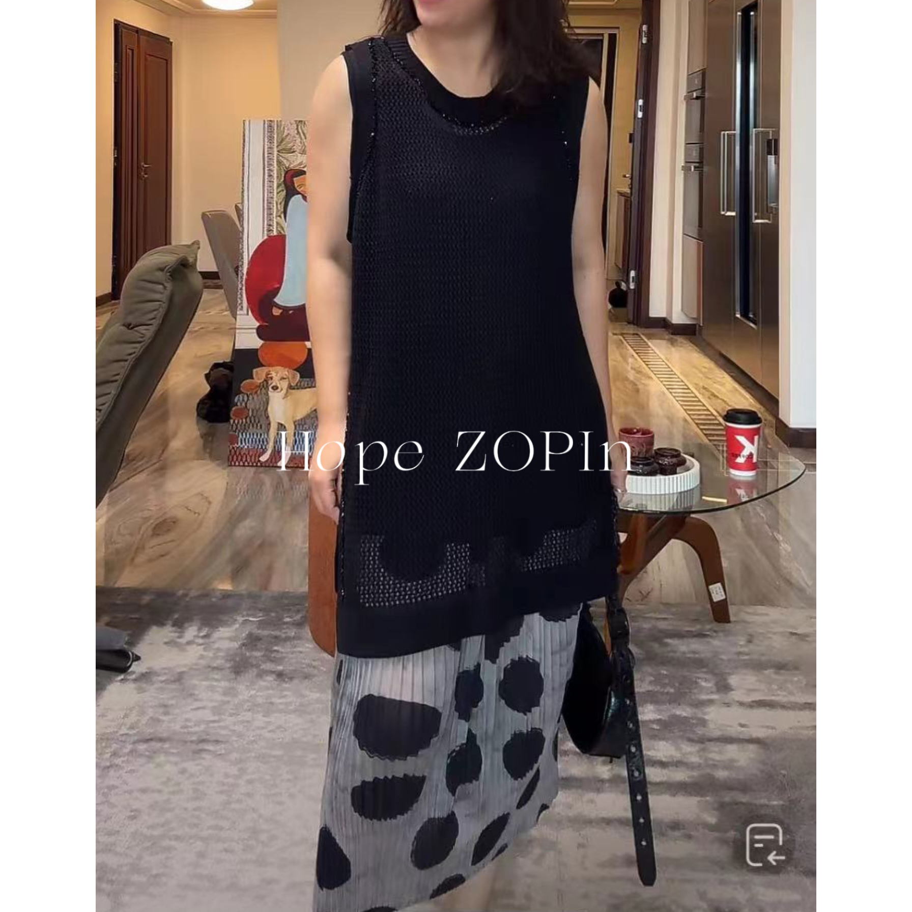 【大G精选】“鱼子酱系列” 设计感重工钉钻边背心