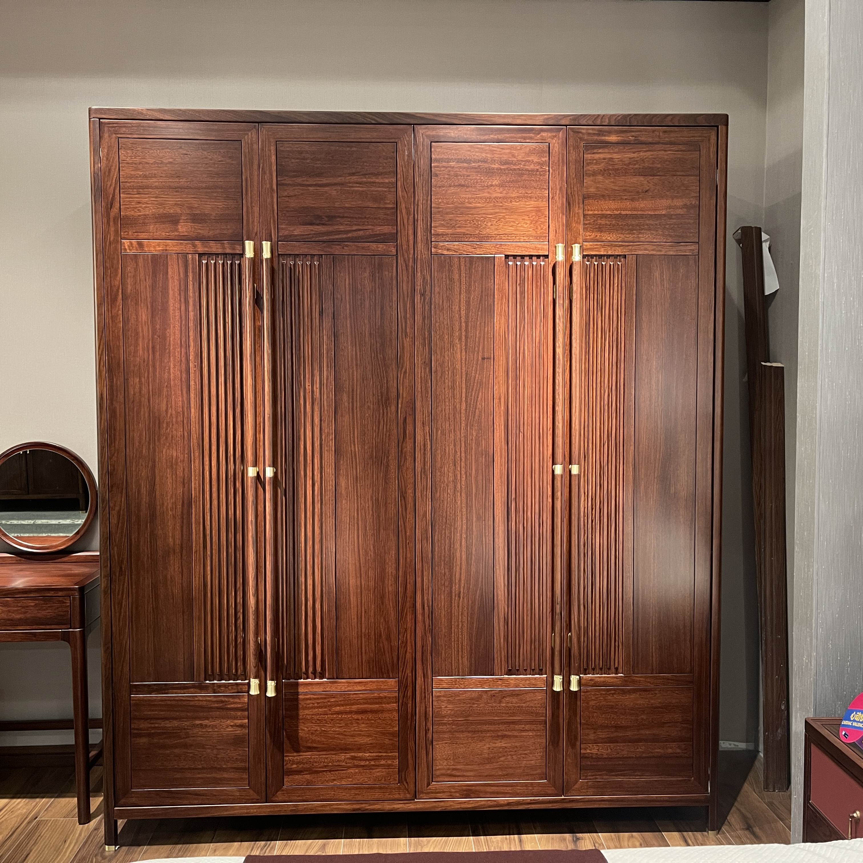 【双十一】满堂弘 新中式 乌金木实木衣柜