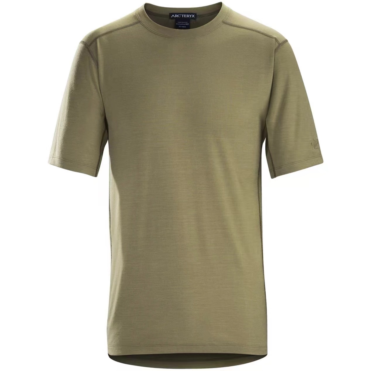 博学正品户外始祖鸟男士纯色休闲圆领速干羊毛排汗短袖