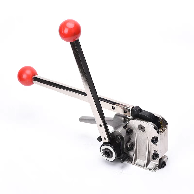 免扣钢带打包机手动手提式铁皮带捆扎机打包带拉紧器阴阳扣接打包