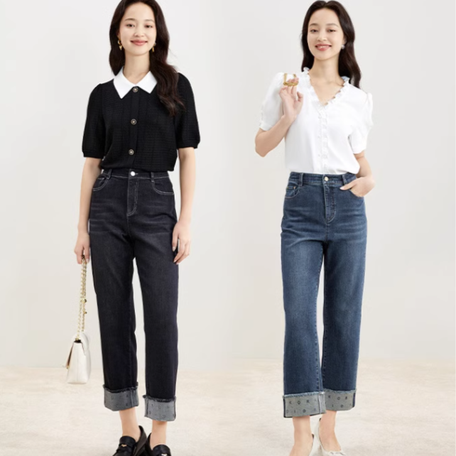 珂莱蒂尔热力感牛仔裤KY00371W0/KY00370M5