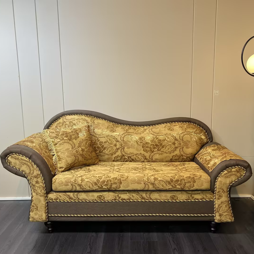 「佛山家具溯源」欧式舒适小户型躺椅简约沙发布艺贵妃沙发