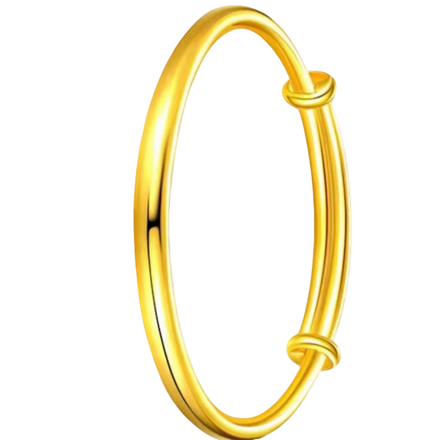 SUNFEEL/赛菲尔足金999黄金推拉光面手镯经典