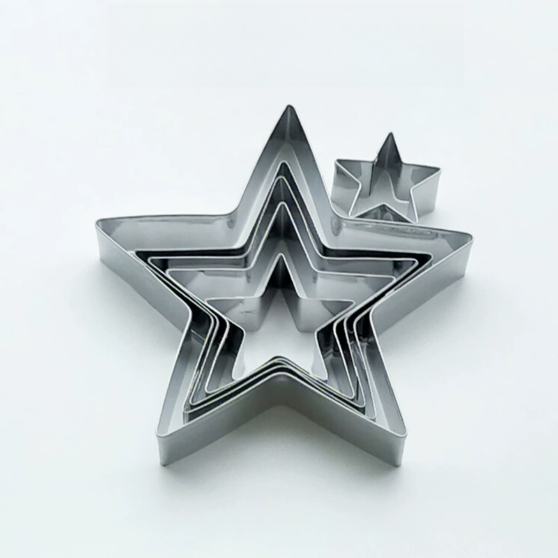 diy五角星模具饼干切模翻糖蛋糕星星造型包子馒头压模烘焙工具