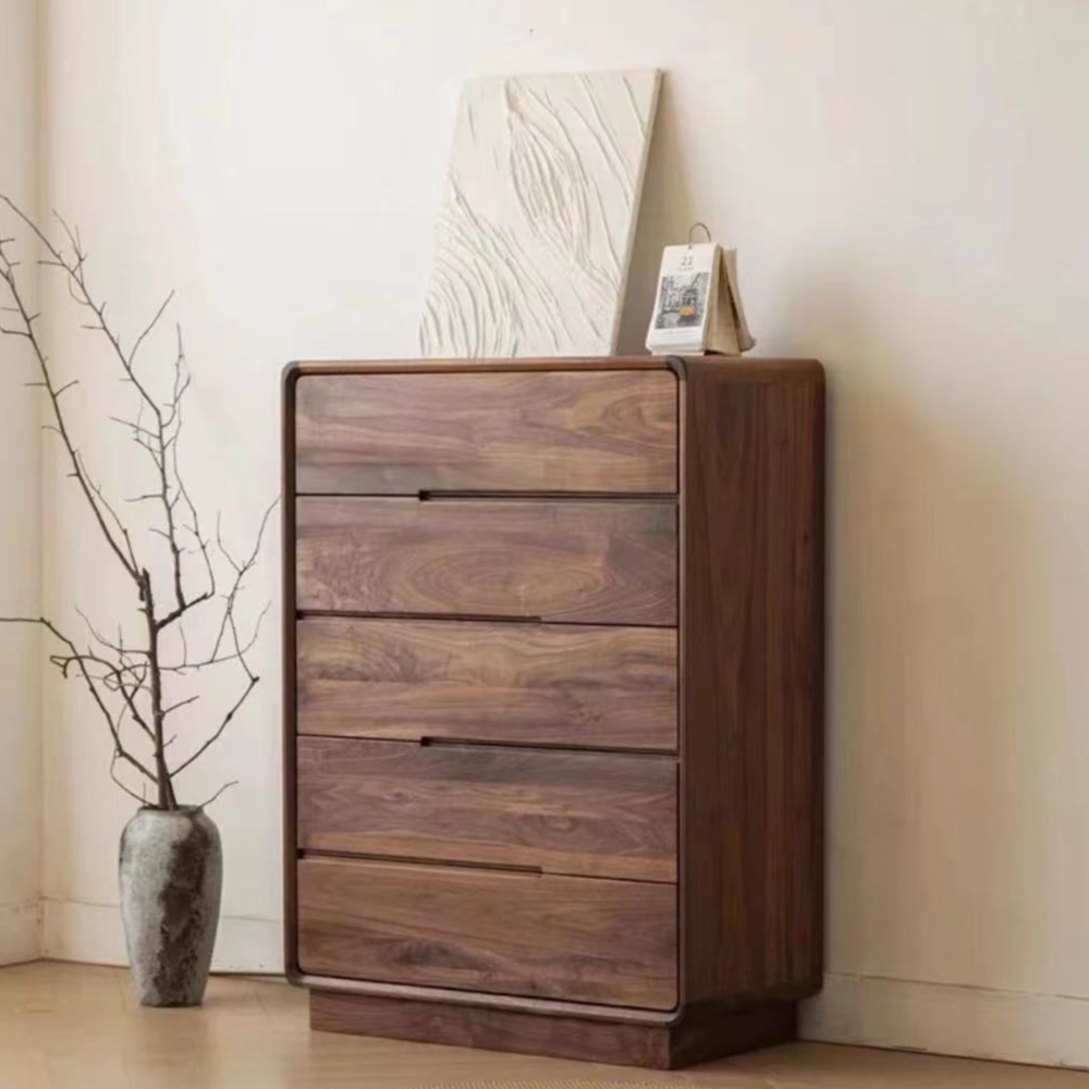 慕森堂北美黑胡桃木五斗柜