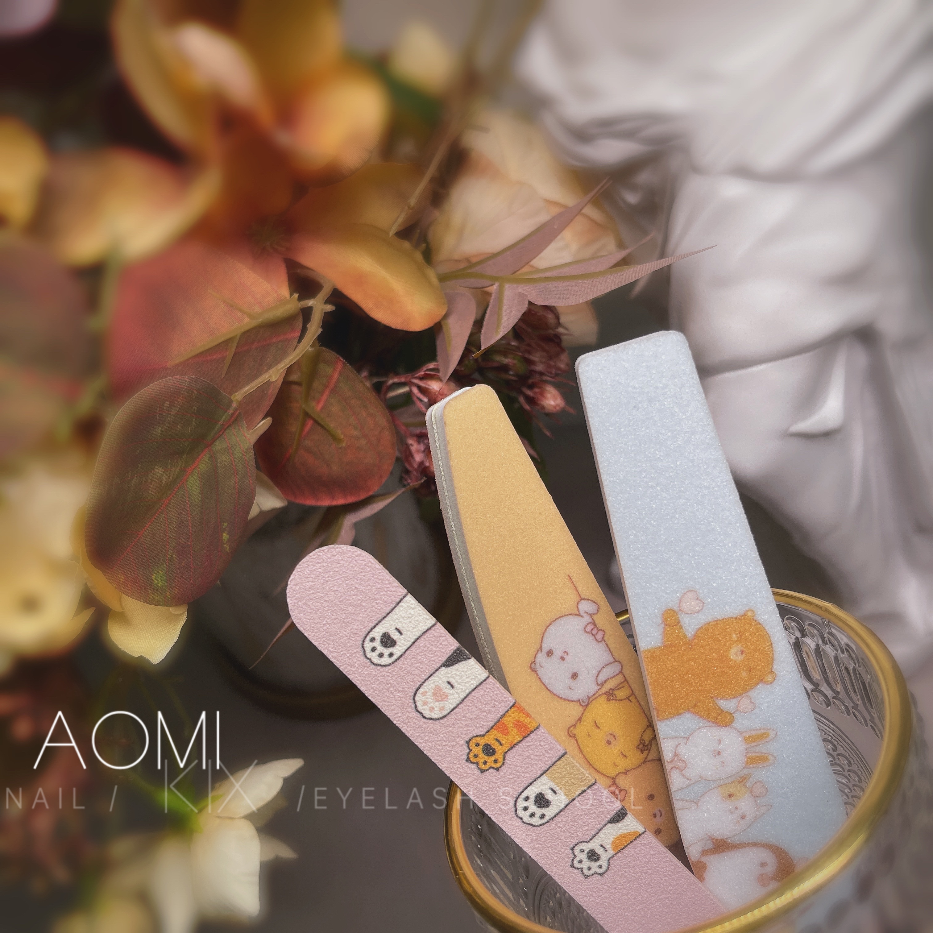 专业美甲超耐磨修甲搓条 细砂条 海绵抛 抛光条 马卡龙卡通指甲挫