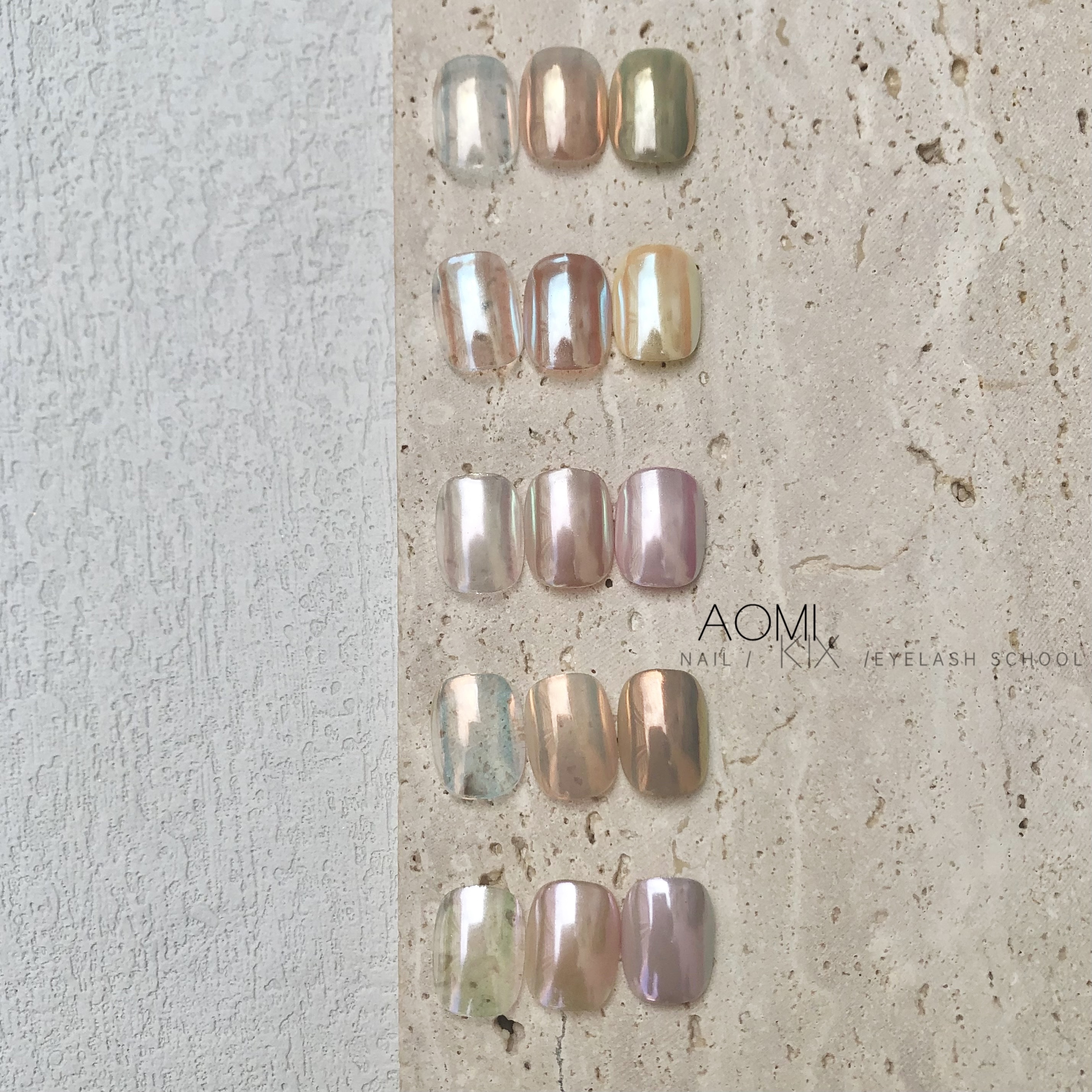 SAMORRI美甲专用带色丝绸极光粉 超细腻无颗粒 镜面粉 流行色冰透