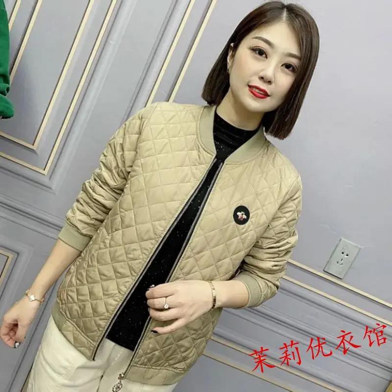 波司澄妈妈秋冬季轻薄短款棉衣女新款羽绒服女装时尚棒球服外套小