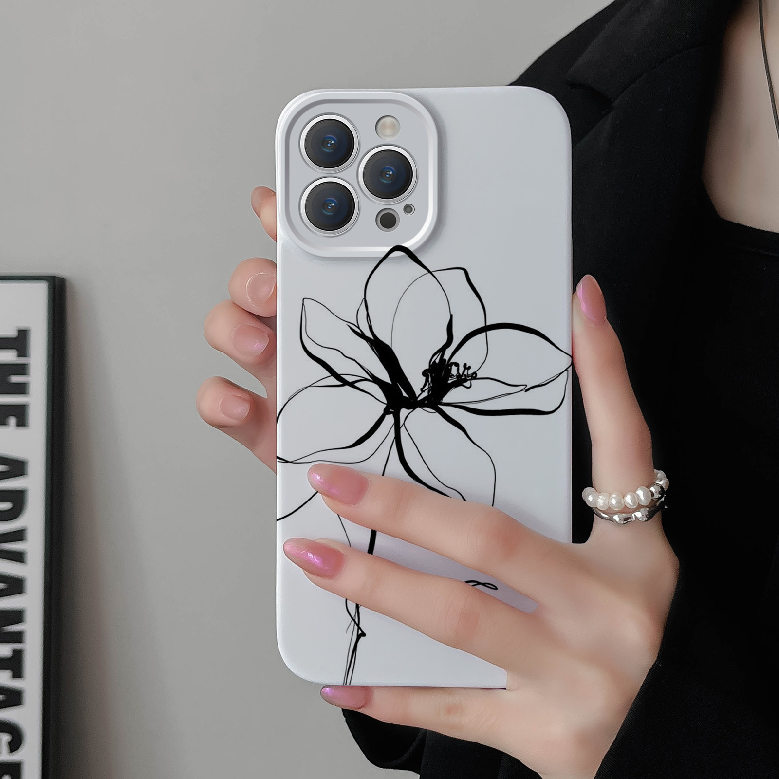 个性花朵苹果华为vivo小米oppo红米荣耀iPhone13手机菲林硬壳