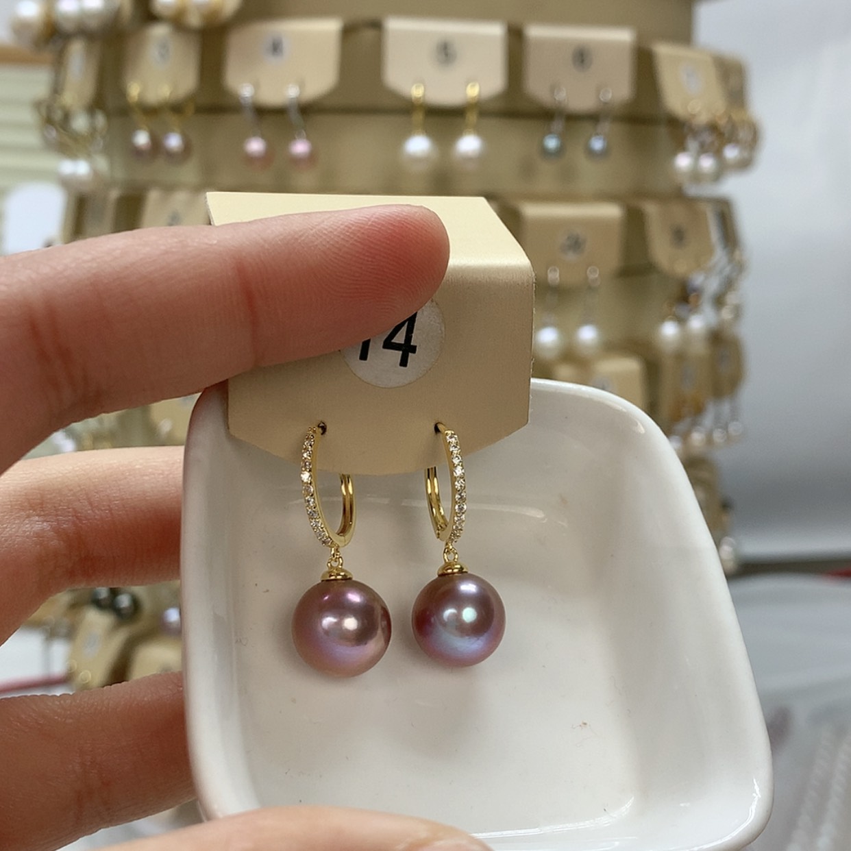 【闪购商品】淡水珍珠耳饰未镶嵌11