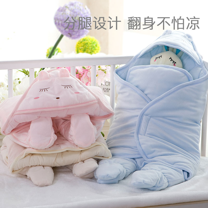新生儿睡袋 抱毯冬初生宝宝冬季加厚包巾包被用品襁褓