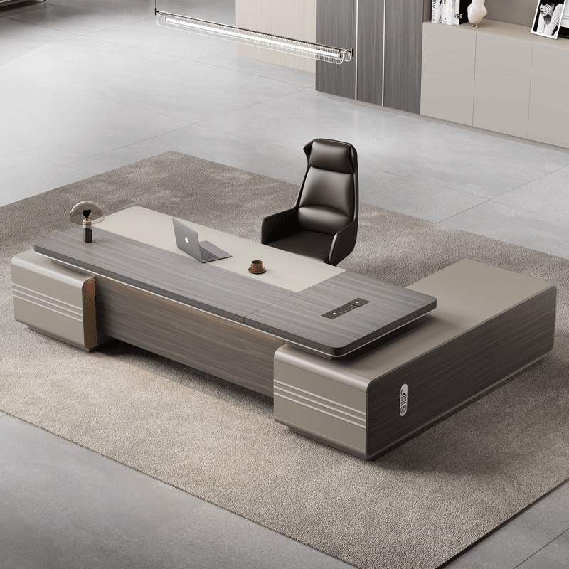 老板桌高档办公室大班台办公桌椅组合轻奢总裁桌简约现代经理桌