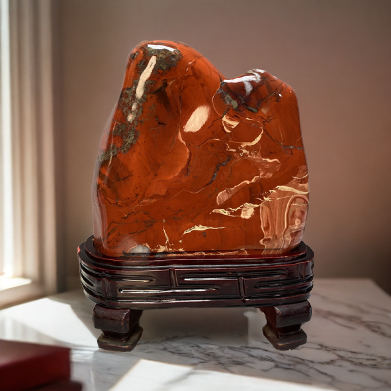 红红火火中式家居摆件办公室桌面客厅玄关高档摆设开业乔迁礼品