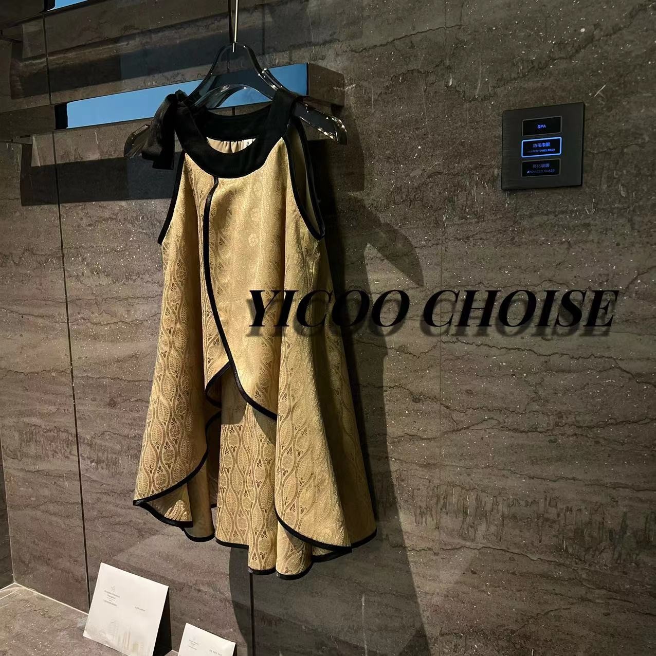 YICOO【唐宋元明清】小众设计师国风连衣裙 YC236042女童吊带轻奢