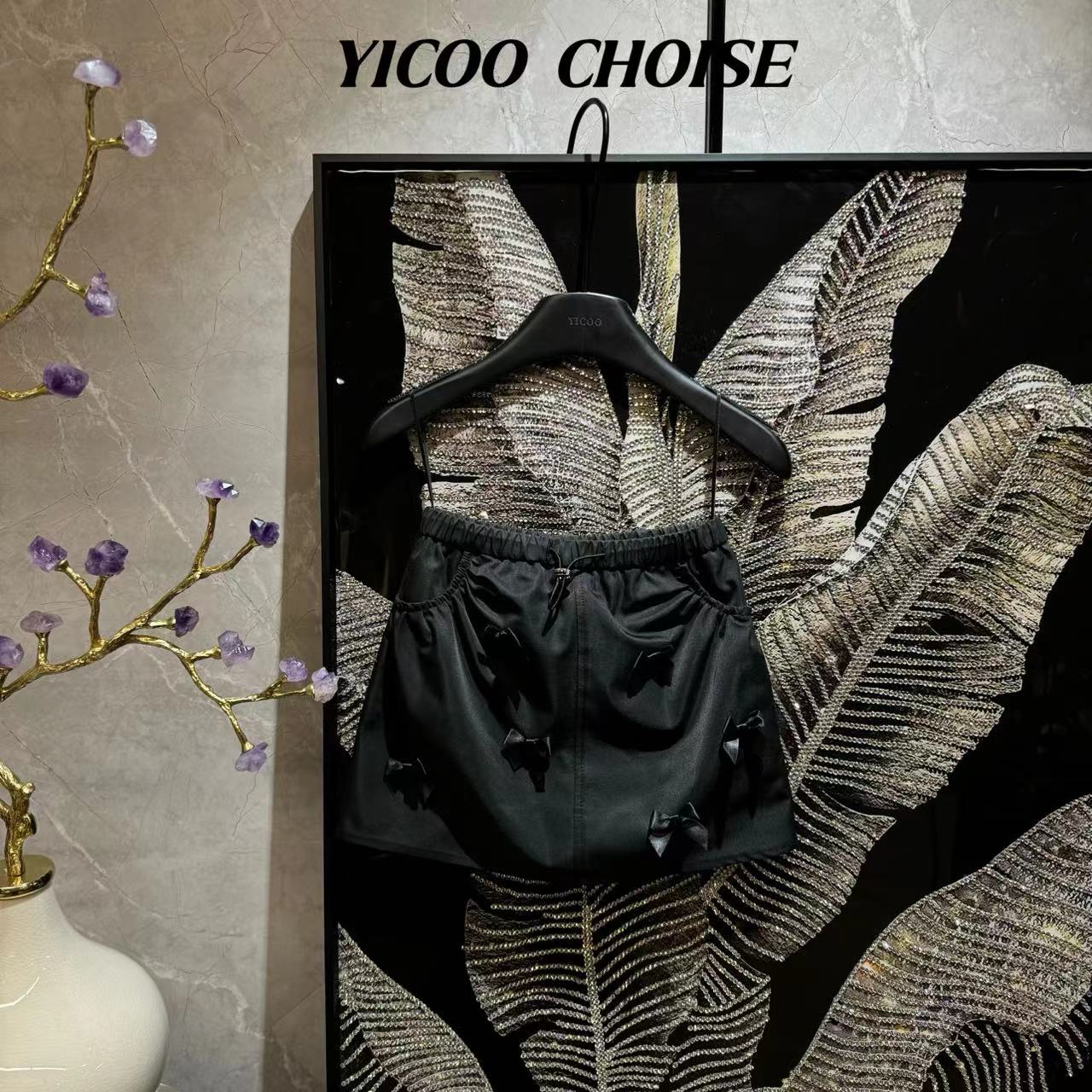 （在仓）YICOO【甜酷派】小众手工蝴蝶结工装裙YC246247时尚休闲百搭