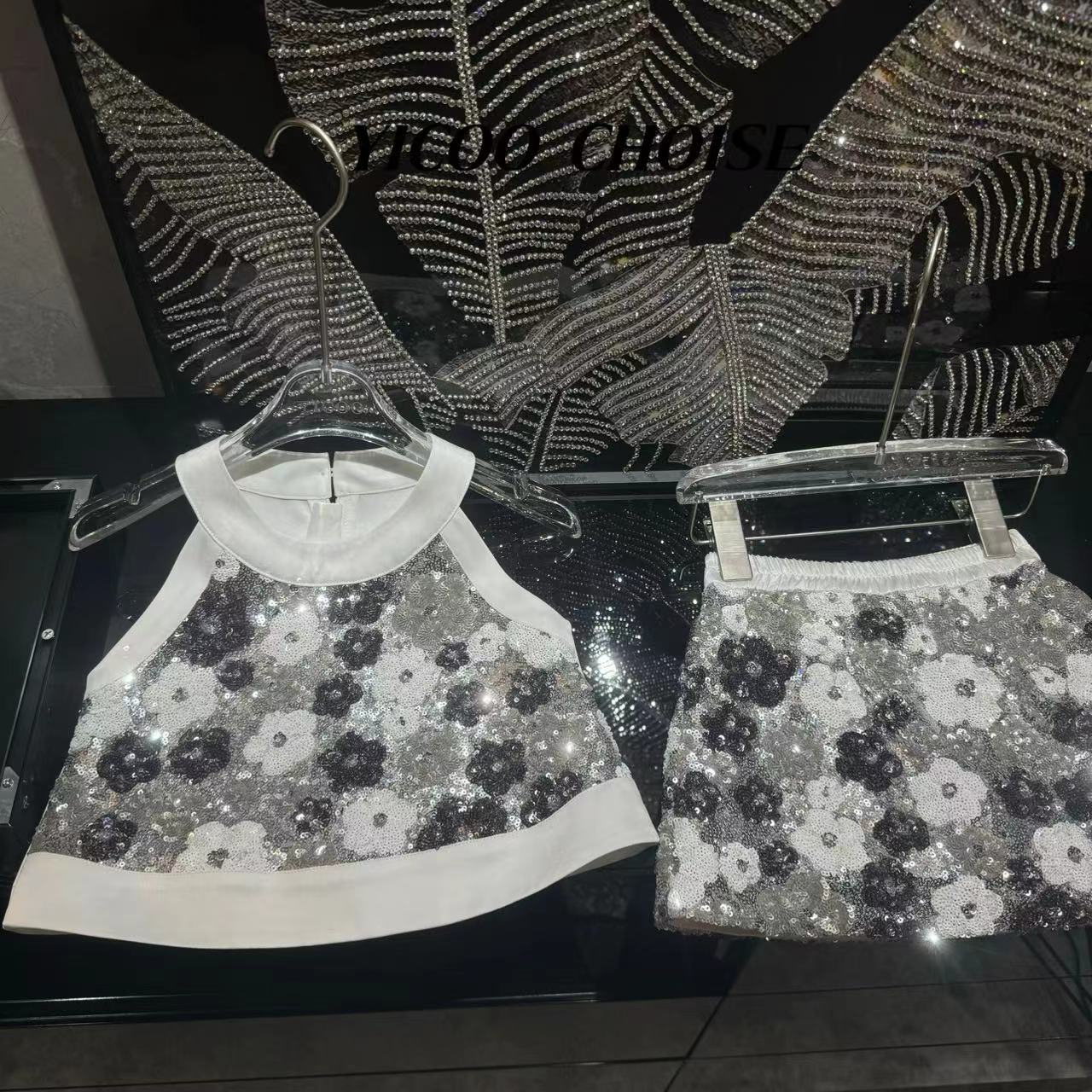 （嘉年华）YICOO【伏特加】设计师高密立体绣花珠片马甲YC241191汉服