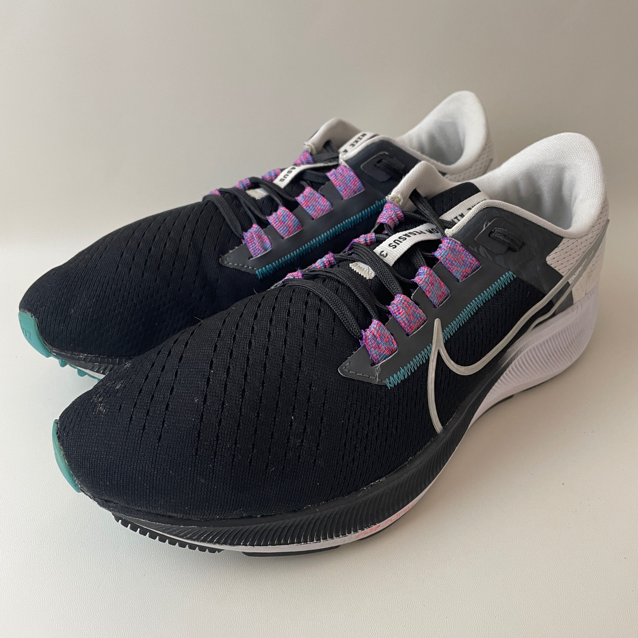 90新 AIR JORDAN 44码 Pegasus38黑白蓝 公价1830 二手不退换