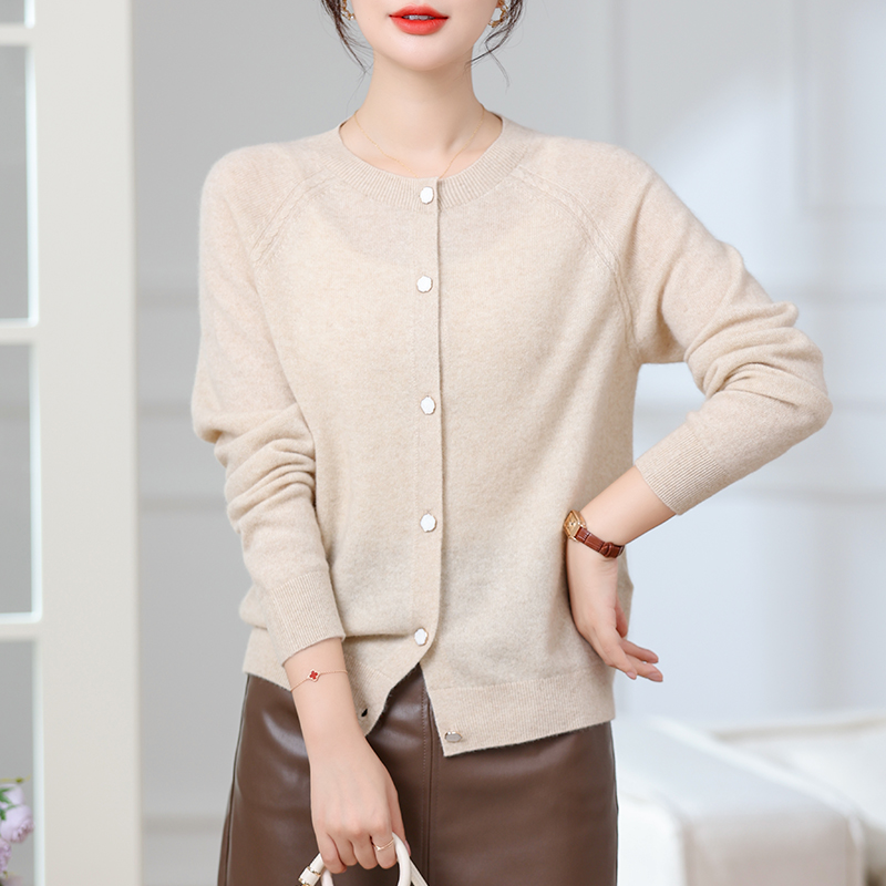 【100山羊绒】25年新款上 高奢品针织无缝开衫-82001