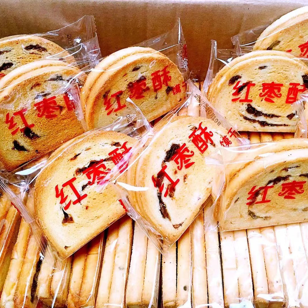 山西红枣馍片烤馍片馒头片整箱酥脆3斤装