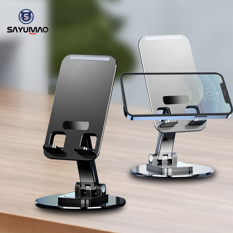 金属旋转支架旋转机械可折叠解压懒人直播桌面神器平板支架