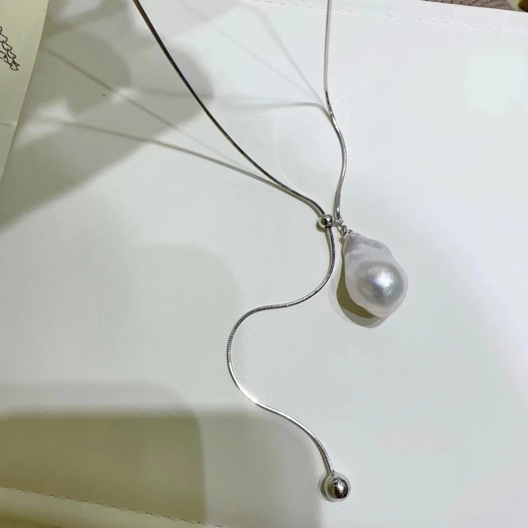 链子925银 秋冬毛衣链蛇骨链70cm秋冬新品