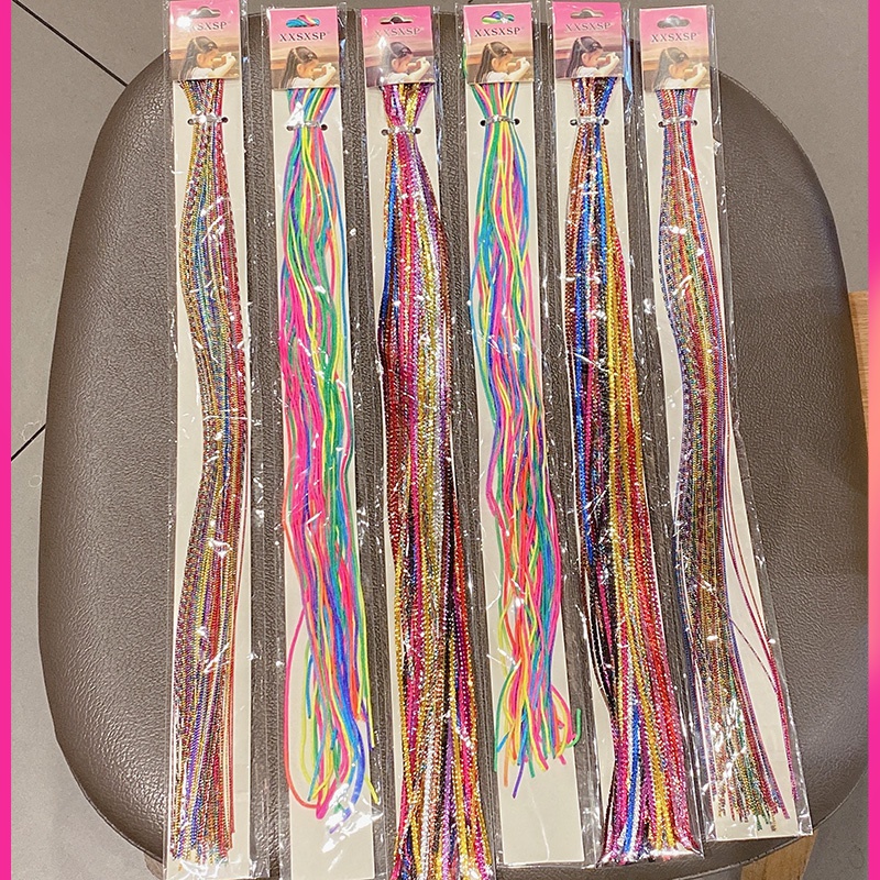 2023网红新款秋冬编发神器脏脏辫彩色头绳发饰