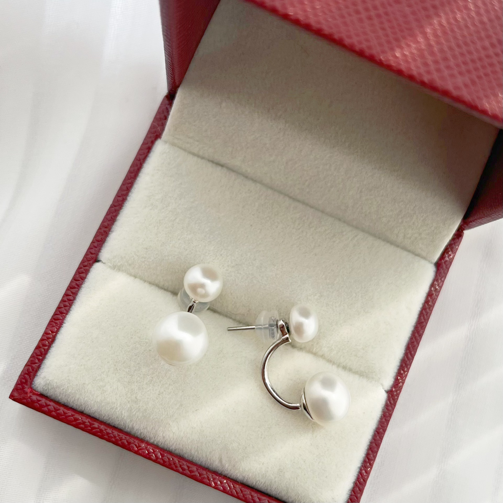 【你的kiwi仔】馒头珠双用耳钉