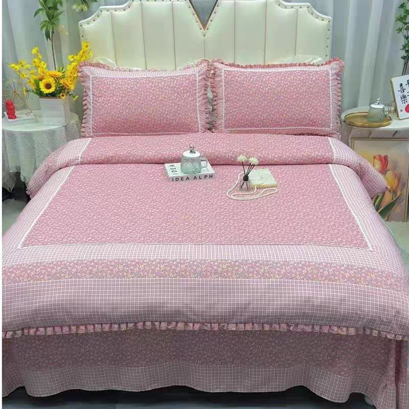 斜纹亲肤四件套四季可用韩版加厚印花床上用品套件