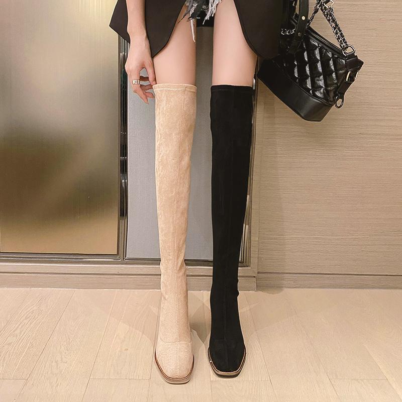 【小扬哥推荐】长靴女秋冬粗腿瘦瘦靴专治各种腿型一脚蹬显瘦过膝