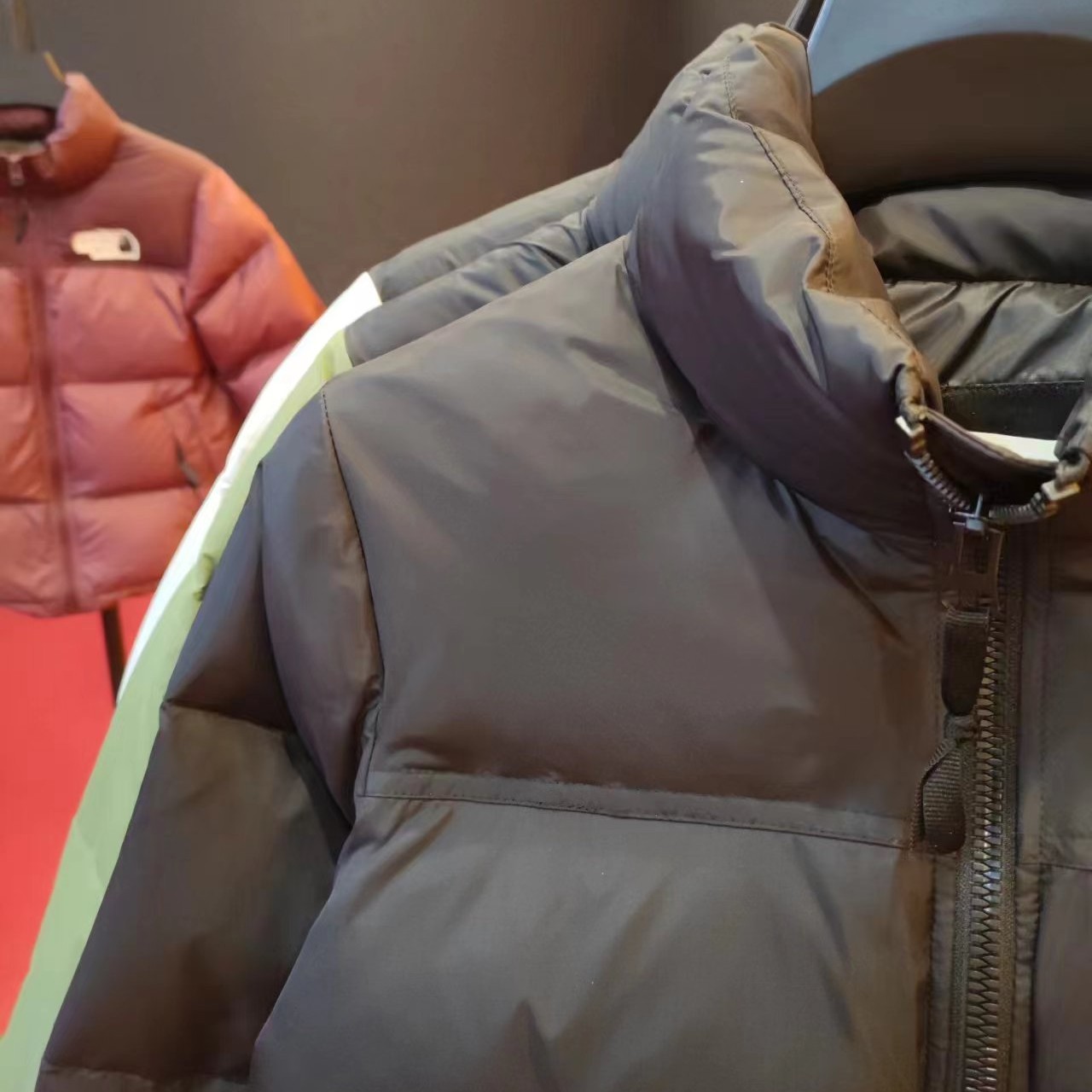 【B 96】055 休闲百搭立领冬季宽松经典拼接保暖加厚潮流棉衣