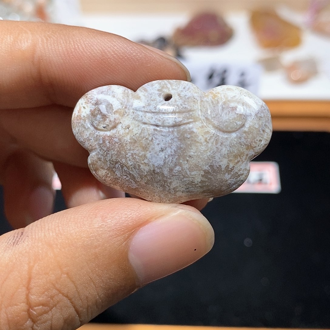 硅化珊瑚（珊瑚玉）颈饰未镶嵌29