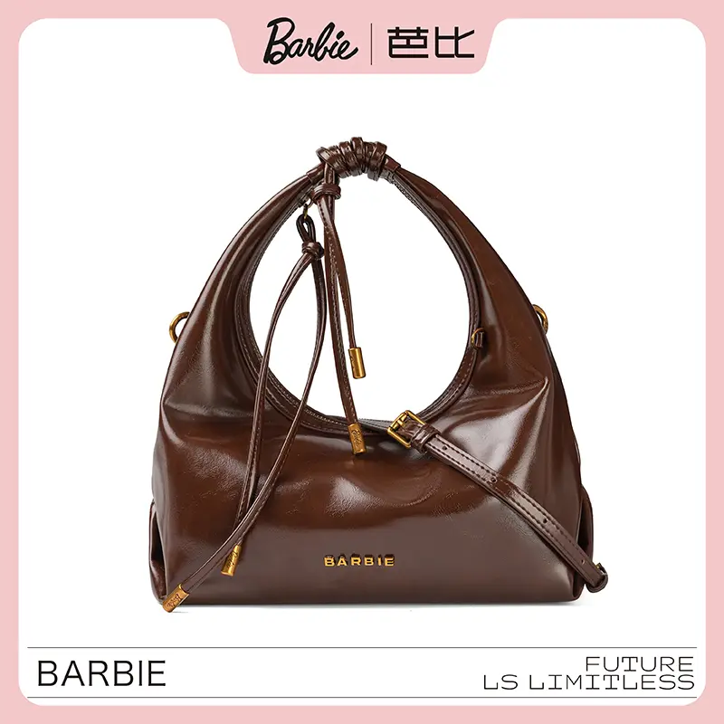 【阿哲专属】BARBIE/芭比新款百搭云朵手提包女士时尚单肩斜挎包