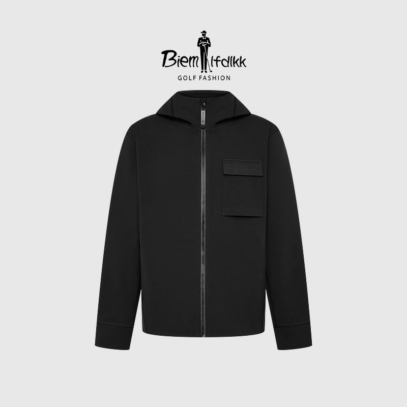 【肌理感】比音勒芬高尔夫男休闲外套舒适户外工装连帽夹克