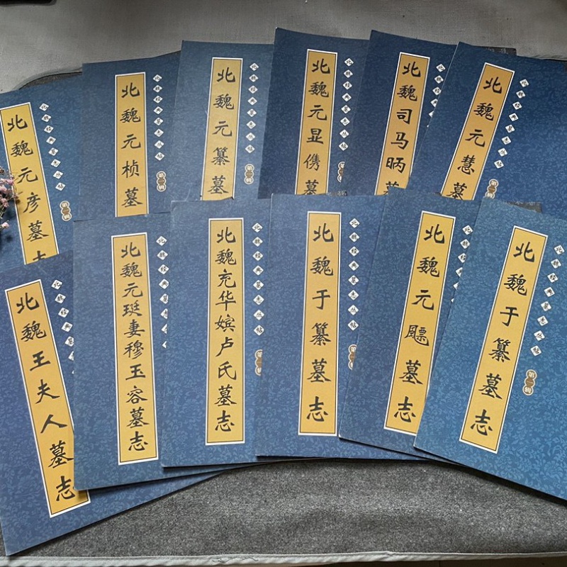 【12本套装】北魏经典墓志丛帖12册魏碑墓志铭集楷书毛笔字帖元桢