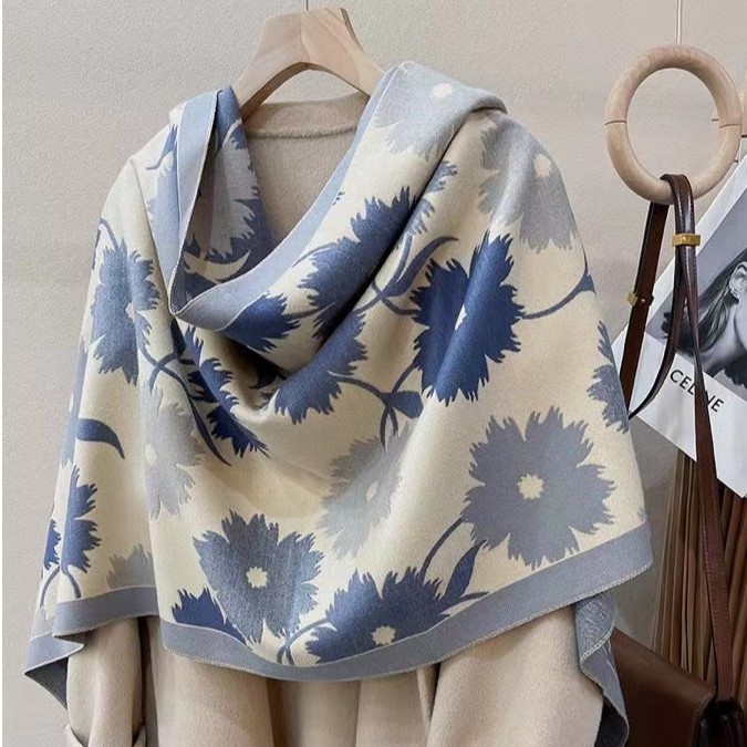 内蒙古厂家直邮羊绒围巾披肩两用时尚百搭65✖️180cm