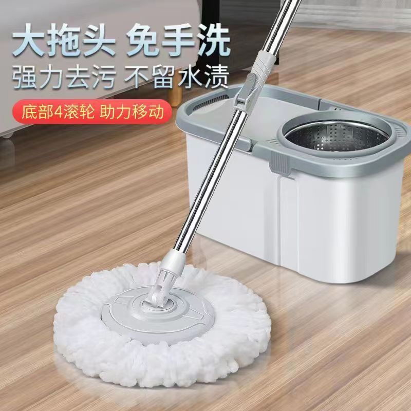 【小扬哥优选】加大加厚旋转拖把家用拖把带桶一体用平板拖把免手