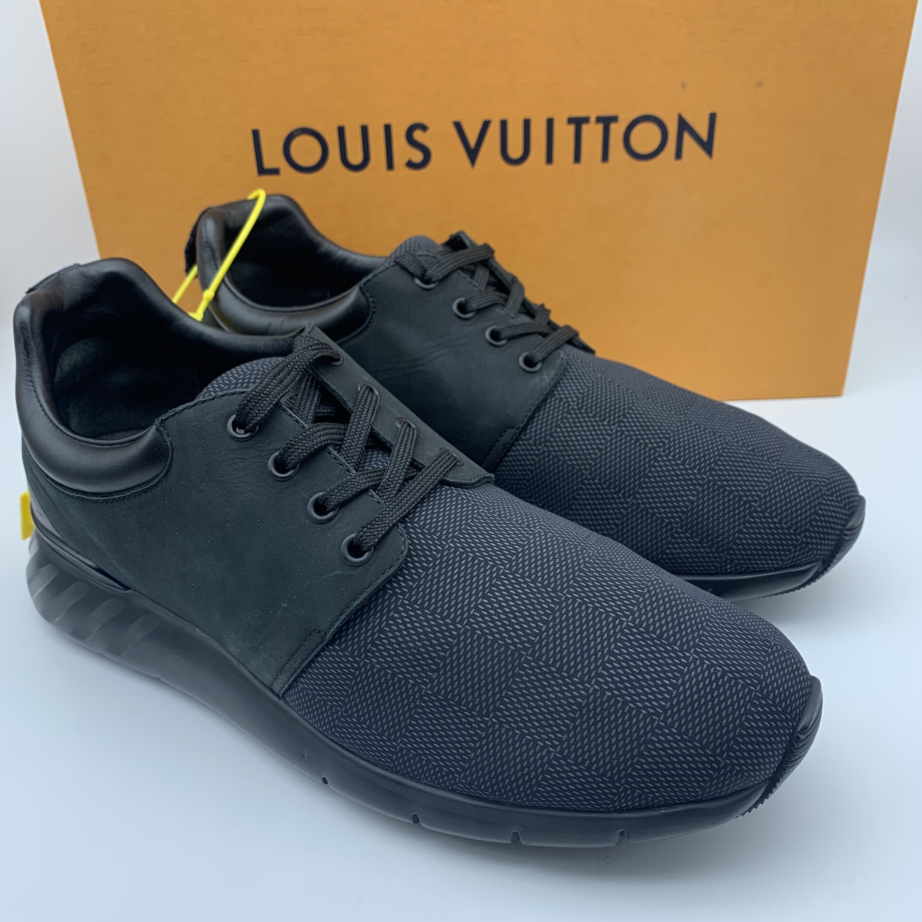 LouisVuitton/路易威登二手棋盘格拼接休闲鞋/成色自定义/41欧码
