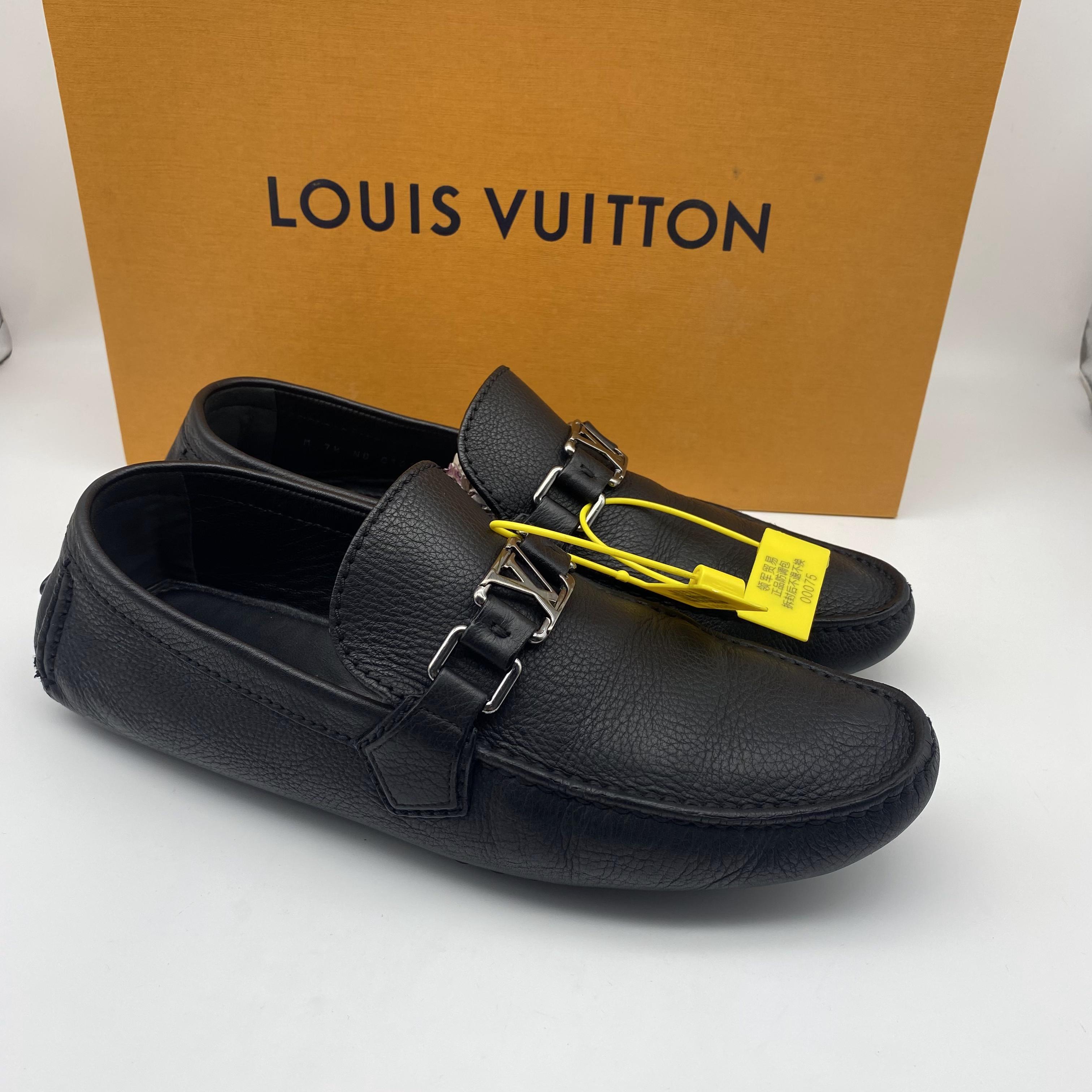 LouisVuitton/路易威登黑色男款时尚百搭豆豆鞋/95新41.5欧码