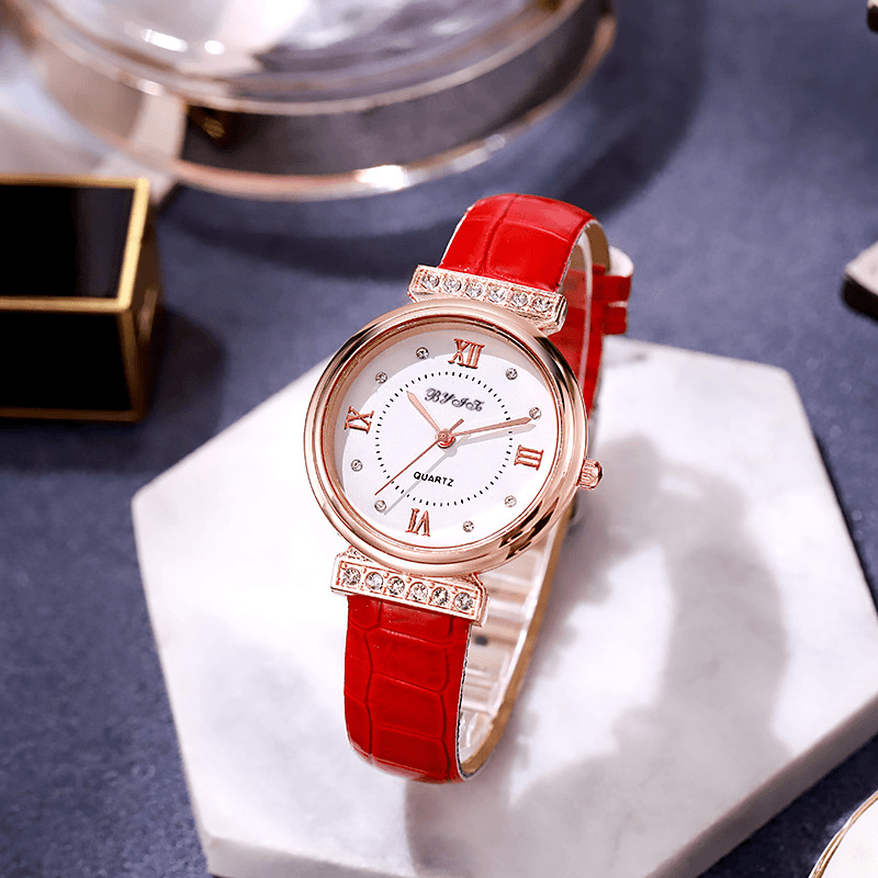 【官方正版】BYT果冻风时尚简约轻奢学生镶钻防水手表女士腕表8828