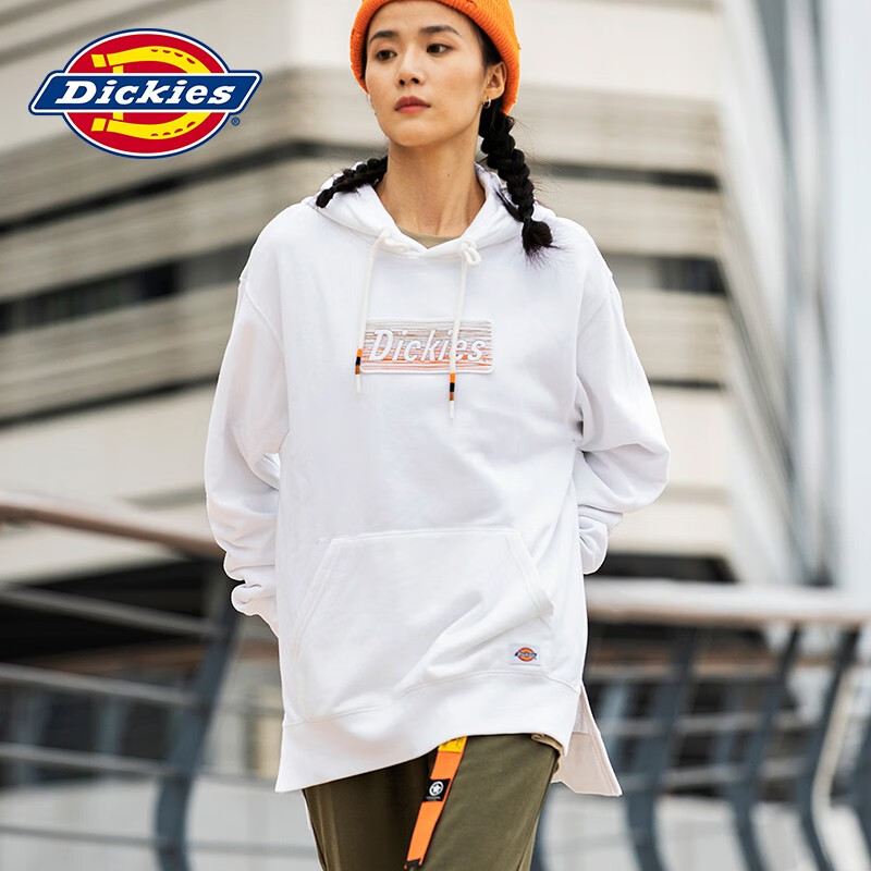Dickies 刺绣logo休闲舒适情侣连帽卫衣 DK009489